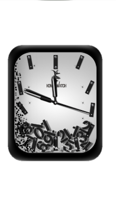 数字指针动态雪花表盘