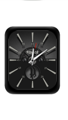 简约数字指针黑色表盘