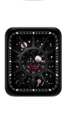 NASA指针黑色表盘