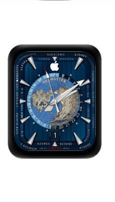 SEAMASTER数字指针蓝色地球表盘