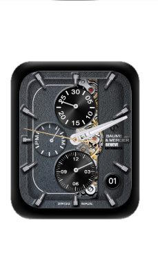 BAUME&MERCIER名士数字指针机械表盘