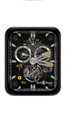 BELL&ROSS柏莱士数字指针机械表盘