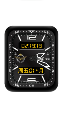 BELL&ROSS柏莱士数字指针机械表盘