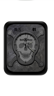 BELL&ROSS柏莱士骷髅头指针机械表盘