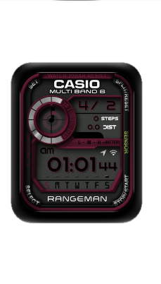 CASIO卡西欧数字指针表盘