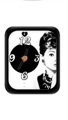 数字指针人物表盘