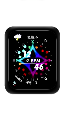 LV动态多彩数字表盘