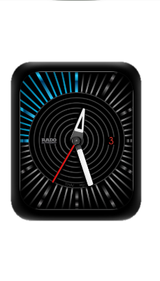 RADO雷达指针机械表盘