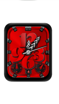 红色数字指针表盘