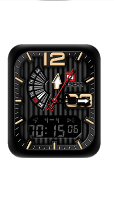 炫酷数字红色指针表盘