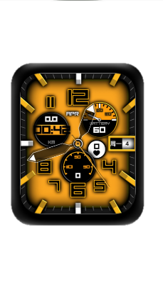 黄色数字指针表盘