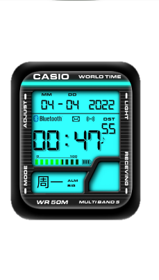 CASIO卡西欧数字指针表盘