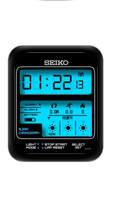 SEIKO精工数字运动表盘