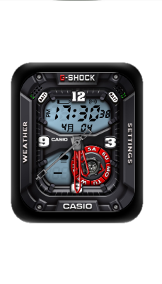 CASIO卡西欧数字指针表盘