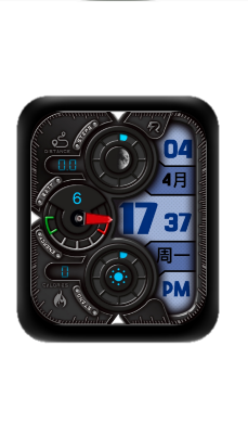 炫酷黑色数字表盘