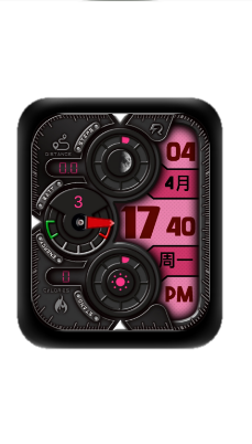 炫酷黑色数字表盘