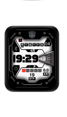 变形金刚数字表盘