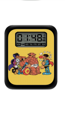 简约卡通数字表盘