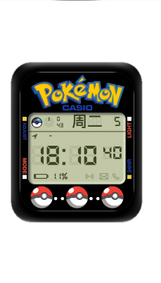 POKEMON宝可梦数字表盘