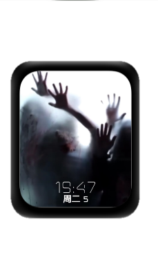 动态丧尸数字表盘
