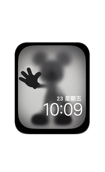 迪士尼disney卡通消失的米奇数字表盘