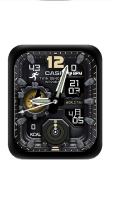 CASIO卡西欧数字指针表盘