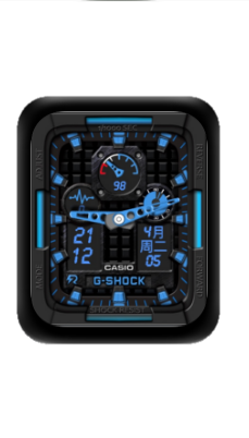 CASIO卡西欧数字指针表盘