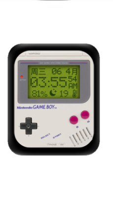 复古游戏机数字表盘