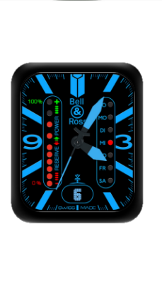BELL&ROSS柏莱士数字指针机械表盘