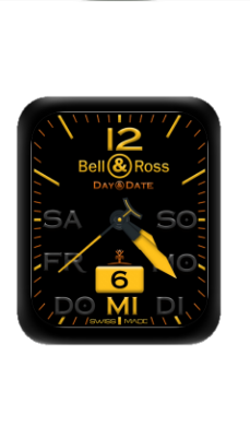 BELL&ROSS柏莱士数字指针机械表盘