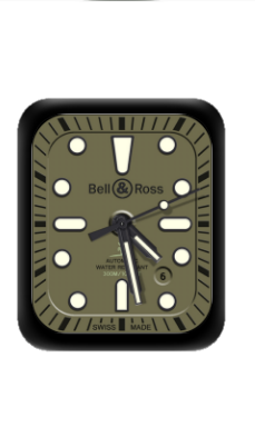 BELL&ROSS柏莱士数字指针机械表盘