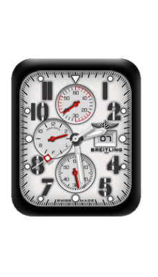 BREITLING百年灵数字指针白色表盘