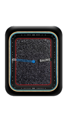 简约黑色柏油路指针表盘