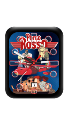 Porco Rosso红猪卡通指针表盘