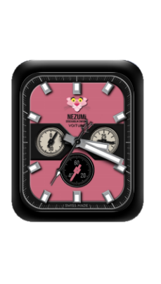 NEZUMI数字指针粉红豹表盘