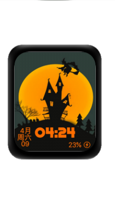 万圣节数字表盘