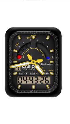 CASIO卡西欧数字指针表盘