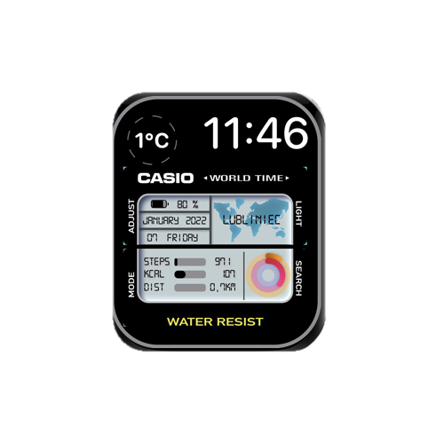 CASIO卡西欧数字表盘