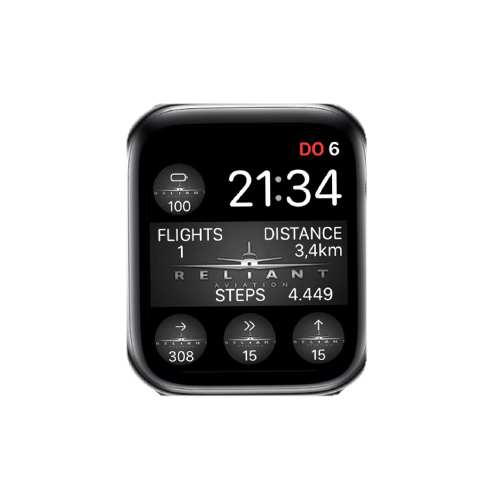 黑色数字运动表盘