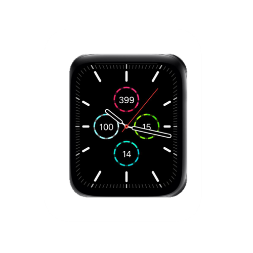 简约黑色指针运动表盘