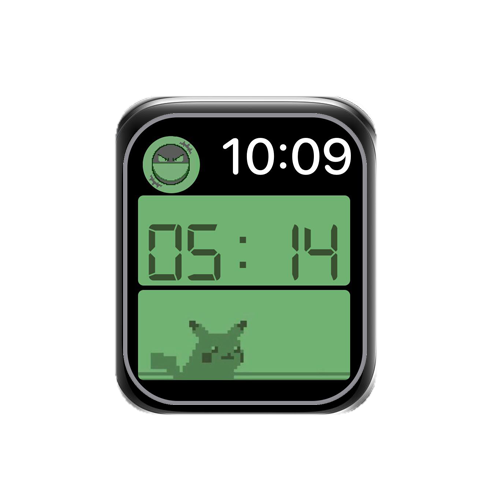 皮卡丘数字表盘