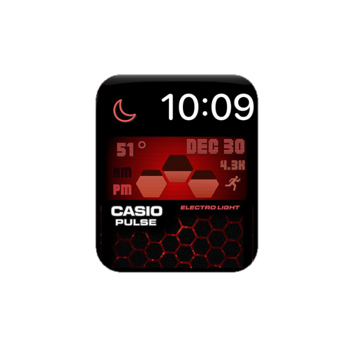 CASIO卡西欧数字蜂窝表盘