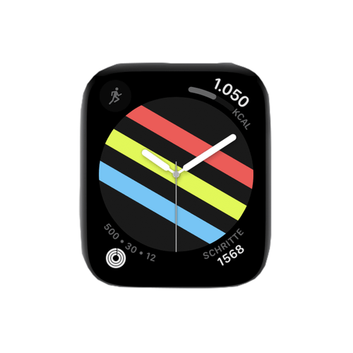 彩色条子数字表盘