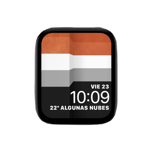 几何条子数字表盘