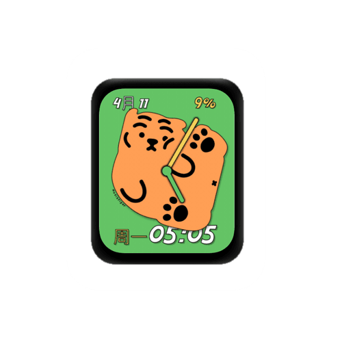 Muziktiger小老虎数字指针表盘