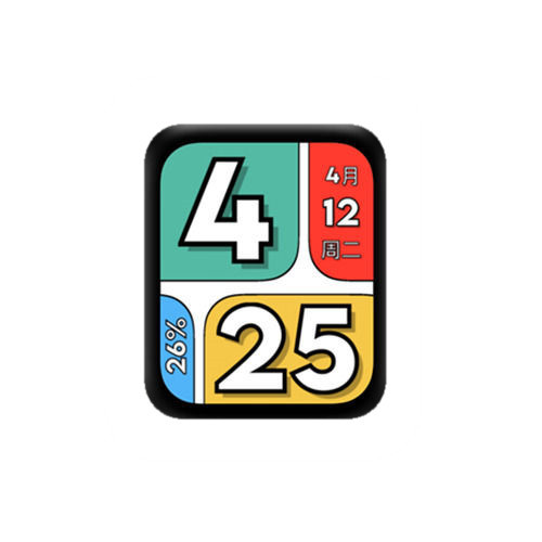 简约大数字表盘