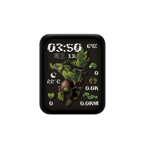 绿巨人浩克数字表盘