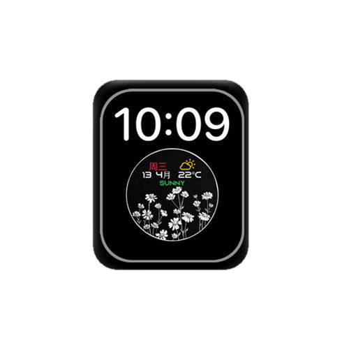 植物花朵数字表盘