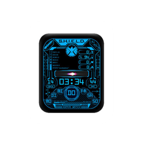 神盾局特工数字蓝色表盘