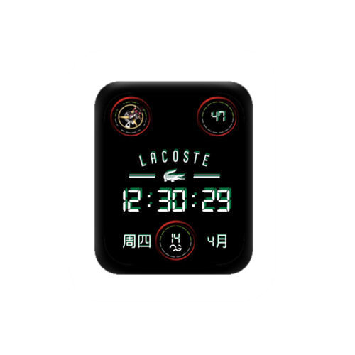 LACOSTE法国鳄鱼数字指针表盘